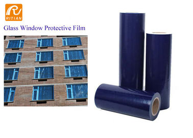 창 유리 임시 보호를 위한 자동 접착 파란 PE 보호 피막
